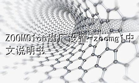 ZOOMG1on出厂设置-zoomg1中文说明书