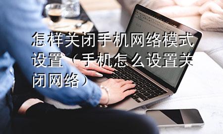 怎样关闭手机网络模式设置（手机怎么设置关闭网络）