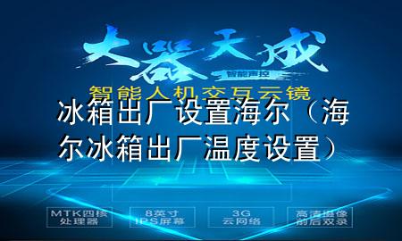 冰箱出厂设置海尔（海尔冰箱出厂温度设置）