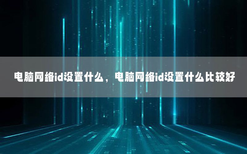 电脑网络id设置什么，电脑网络id设置什么比较好